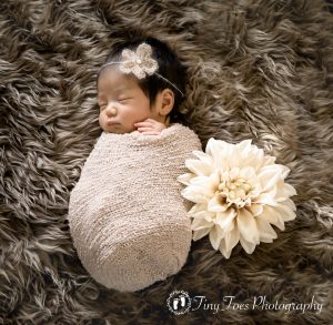 タイニートーズ新生児フォトニューボーンフォト女の子生後18日